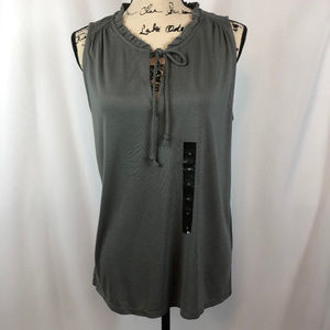 🎉HP🎉Banana Republic Sleeveless Ruffle Tie Top